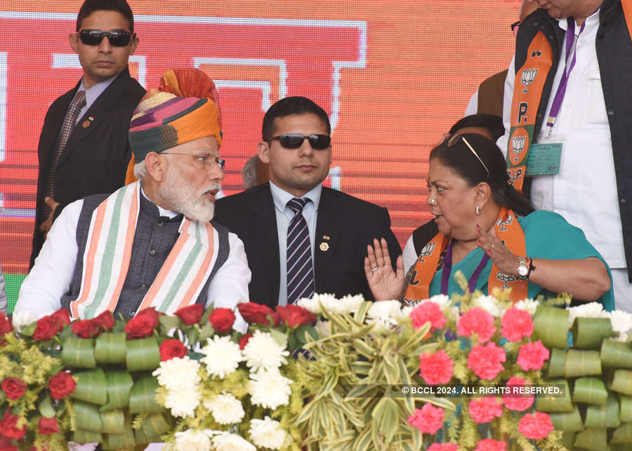 PM Modi holds rally in Rajasthan's Churu