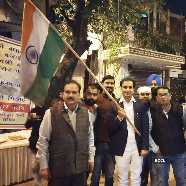 People celebrate IAF's strike inside Pakistan 