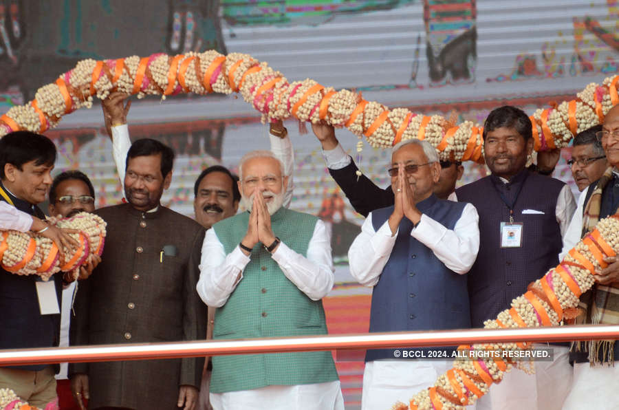 PM Modi, Bihar CM Nitish hold Sankalp rally in Patna