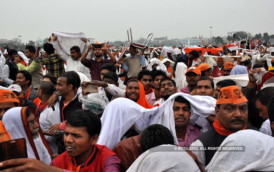 PM Modi, Bihar CM Nitish hold Sankalp rally in Patna