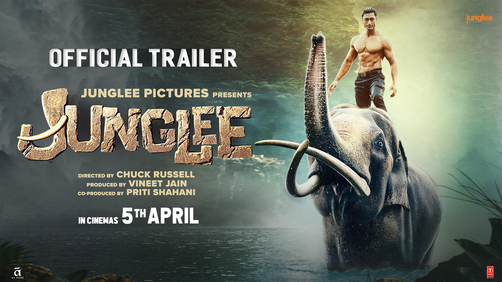   Official trailer of "Junglee" | Vidyut Jammwal, Pooja Sawant, Asha Bhat | Directed by Chuck Russell | April 5, 19 