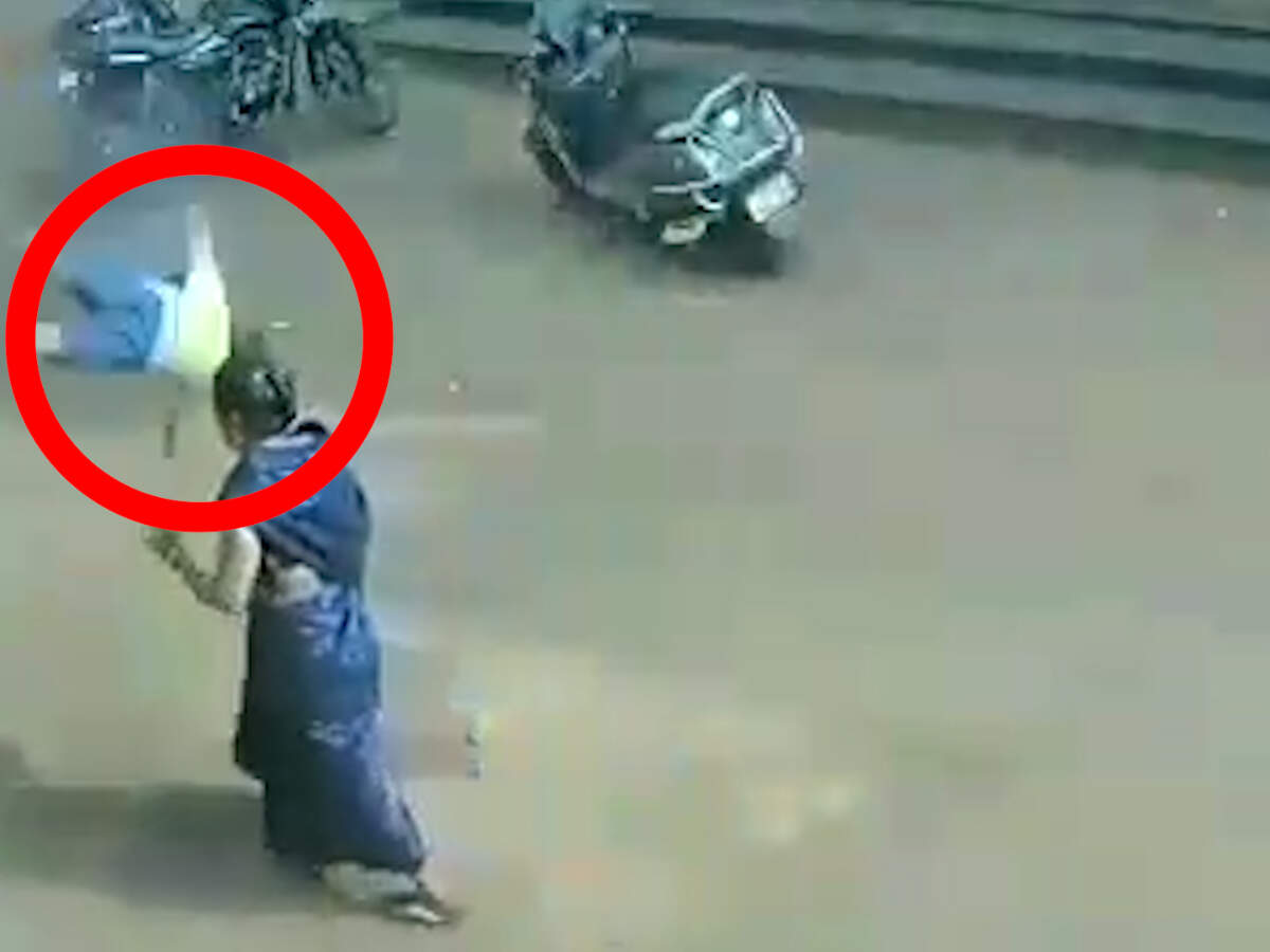 CCTV footage: 2-year-old falls from 3 storey building, miraculously ...