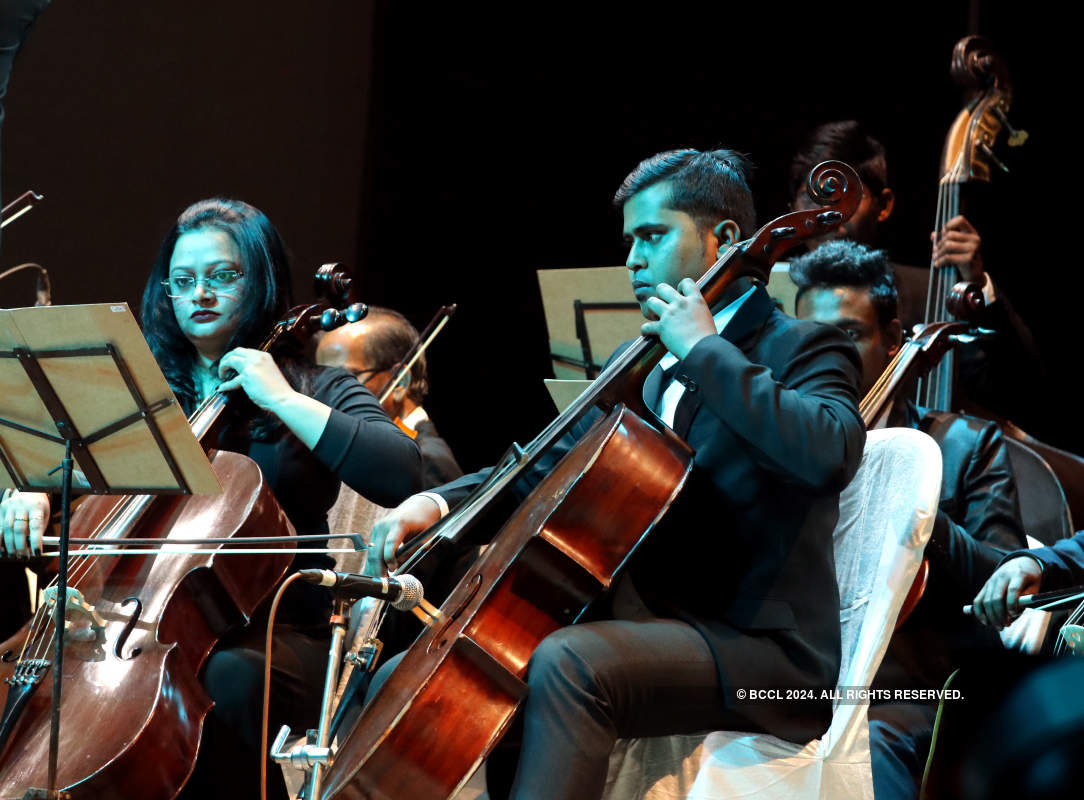 Musicians perform at the show 'Ode to Joy'