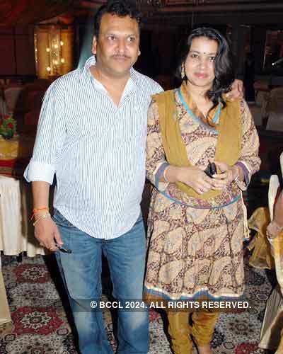 Ashok and Rekha Goenka during Mithilesh & Sandeep Goenka's Diwali bash ...