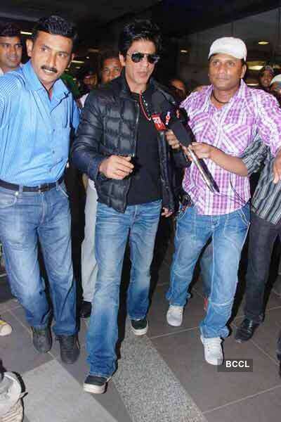 SRK returns from Berlin