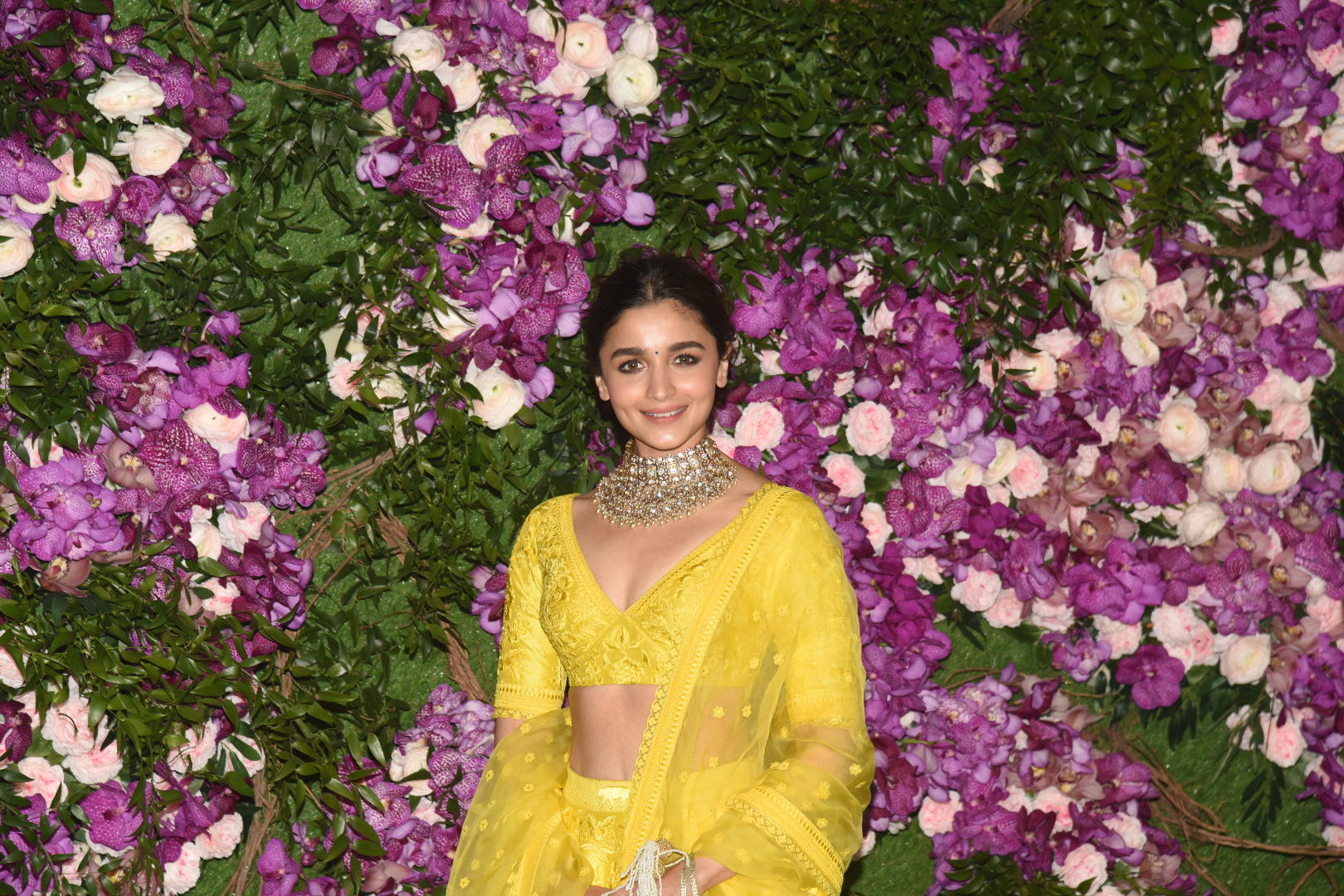 alia bhatt in yellow lehenga