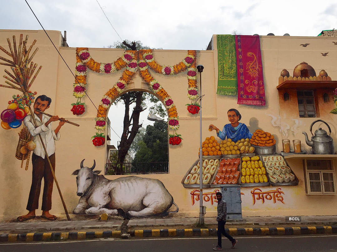 Street art enlivens Delhi's Lodhi Colony