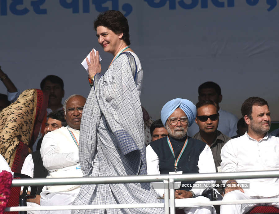 Priyanka Gandhi delivers first political speech