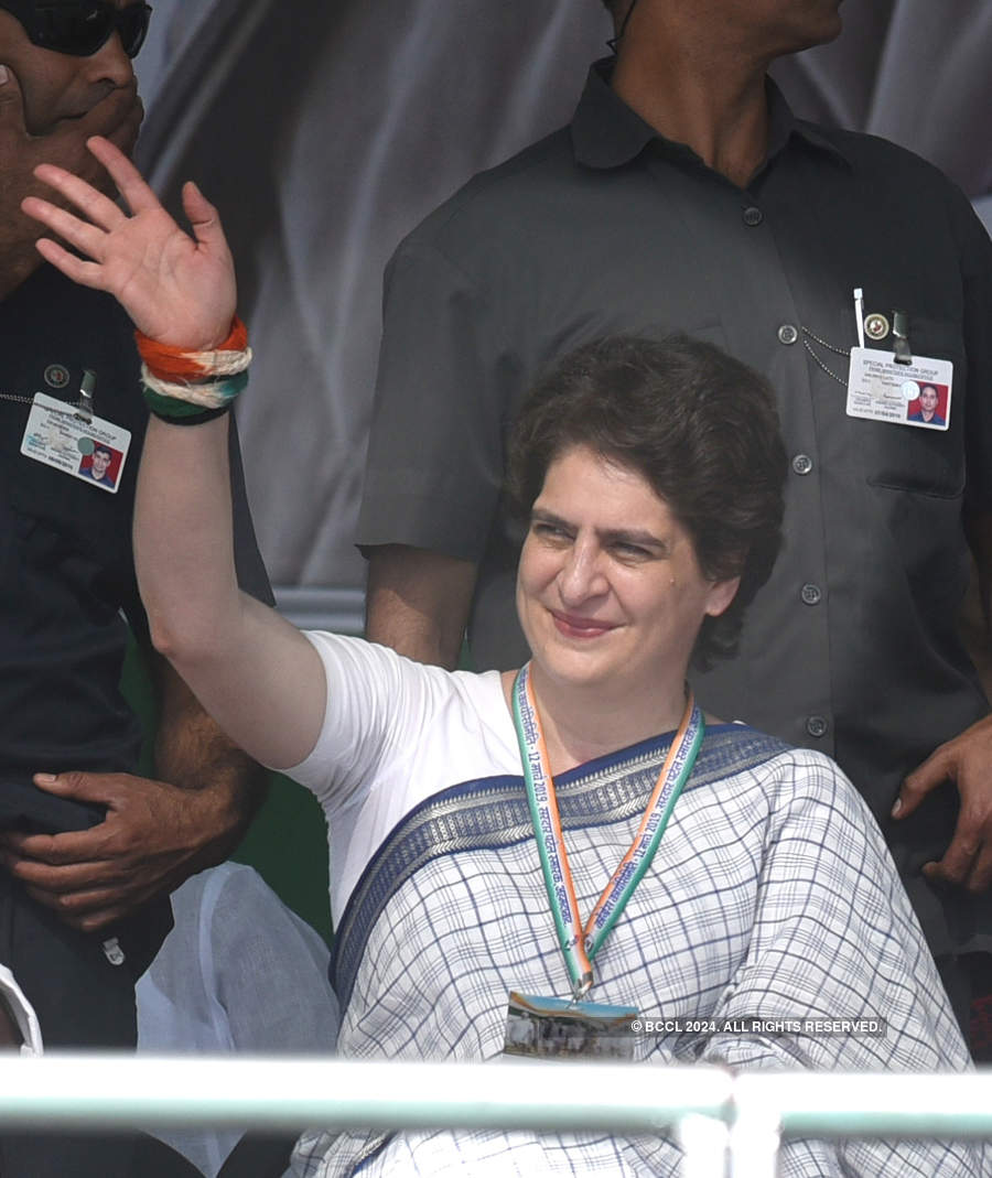 Priyanka Gandhi delivers first political speech