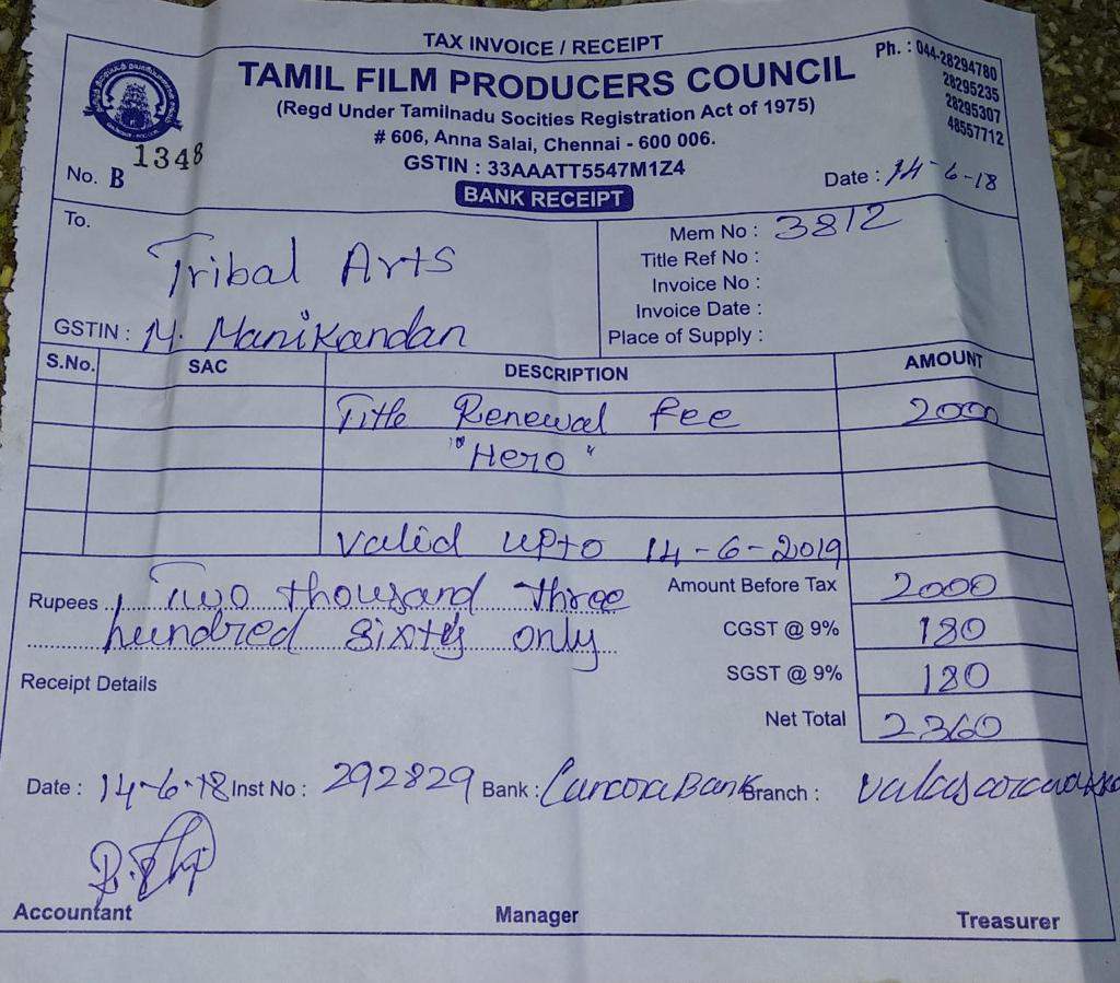   CH_1_VijayD-Title "title =" CH_1_VijayD-Title "/> </div>
<p>  The director informs us that the other team has not contacted them regarding the title and adds that it does not envisage not to modify it. "I write my script only after finalizing the title of my story. That's why we recorded it at the very stage of the scenario. We even strengthened our brand-based brand badociations. We also use this title in Telugu and It would not change the title in Tamil either. Did KGF and Bãhubali come out in Tamil with a different title? ", he asks.
</p>
<p>  However, Kotapadi Rajesh, producer of the film Sivakarthikeyan, claims to have purchased the title rights to the composer and director SS Kumaran, who initially registered with the Council. "We have a letter from TFPC stating the same thing. I do not have rights in Telugu, because the other movie has recorded it, and I do not foresee a Telugu version at this stage either. But I am very confident to have title rights in Tamil. If they claim to have title rights, let them prove the proof, "he says.<br />
</p>
<p> </p>
<div data-type=