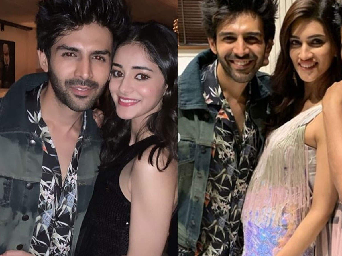 Kartik Aaryan parties with Kriti Sanon and Ananya Panday