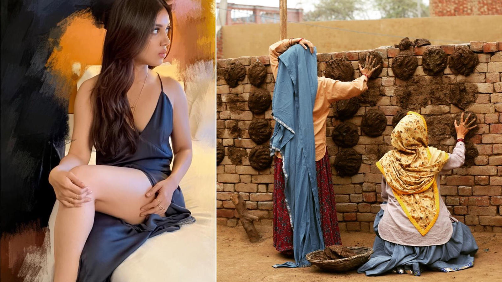   Bhumi Pednekar leads the life of the village, poses with cow dung 