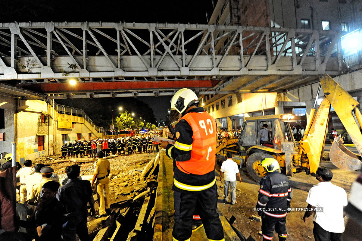 Six killed in Mumbai foot over-bridge collapse; BMC-Railways face heat
