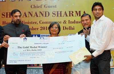 Felicitation of CWG medalists