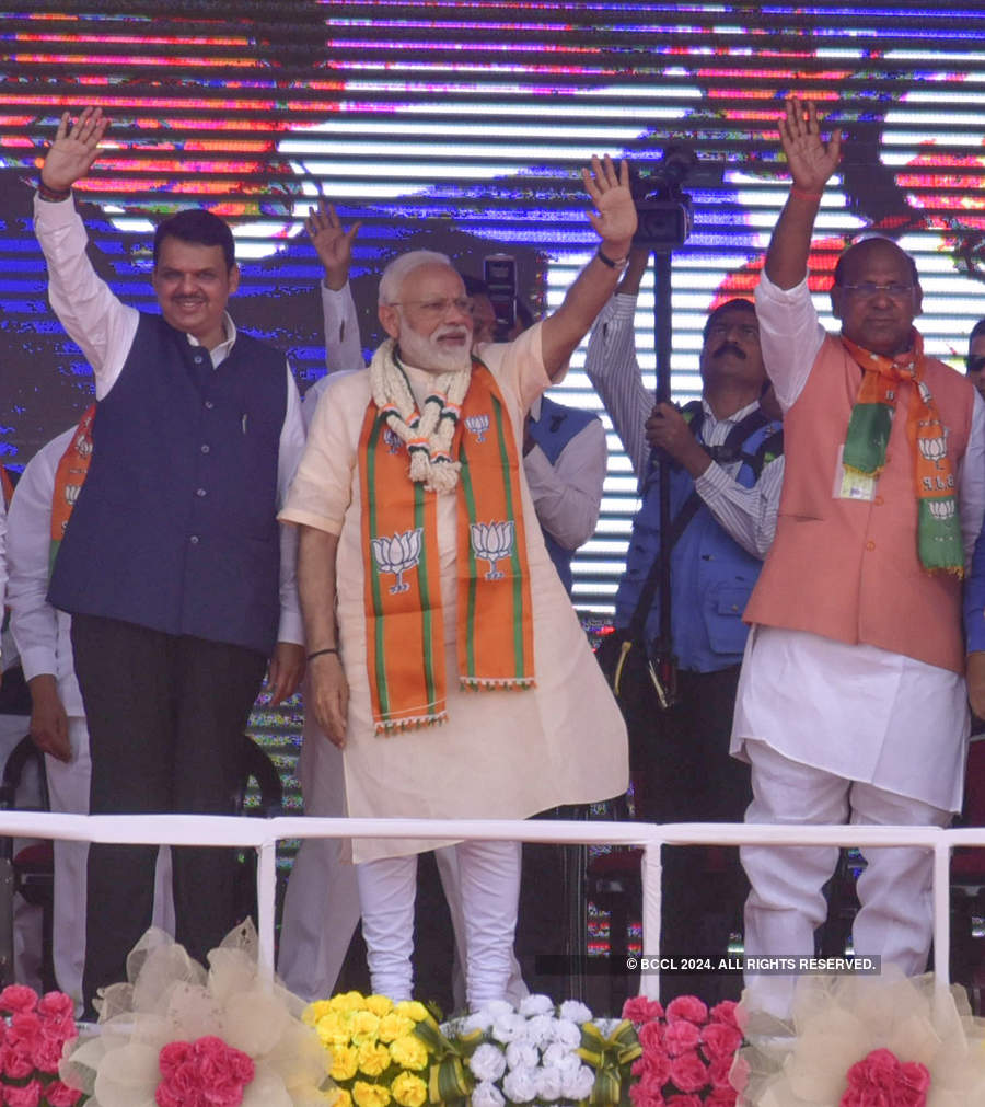 PM Modi holds poll rallies in Maharashtra, Andhra, Telangana