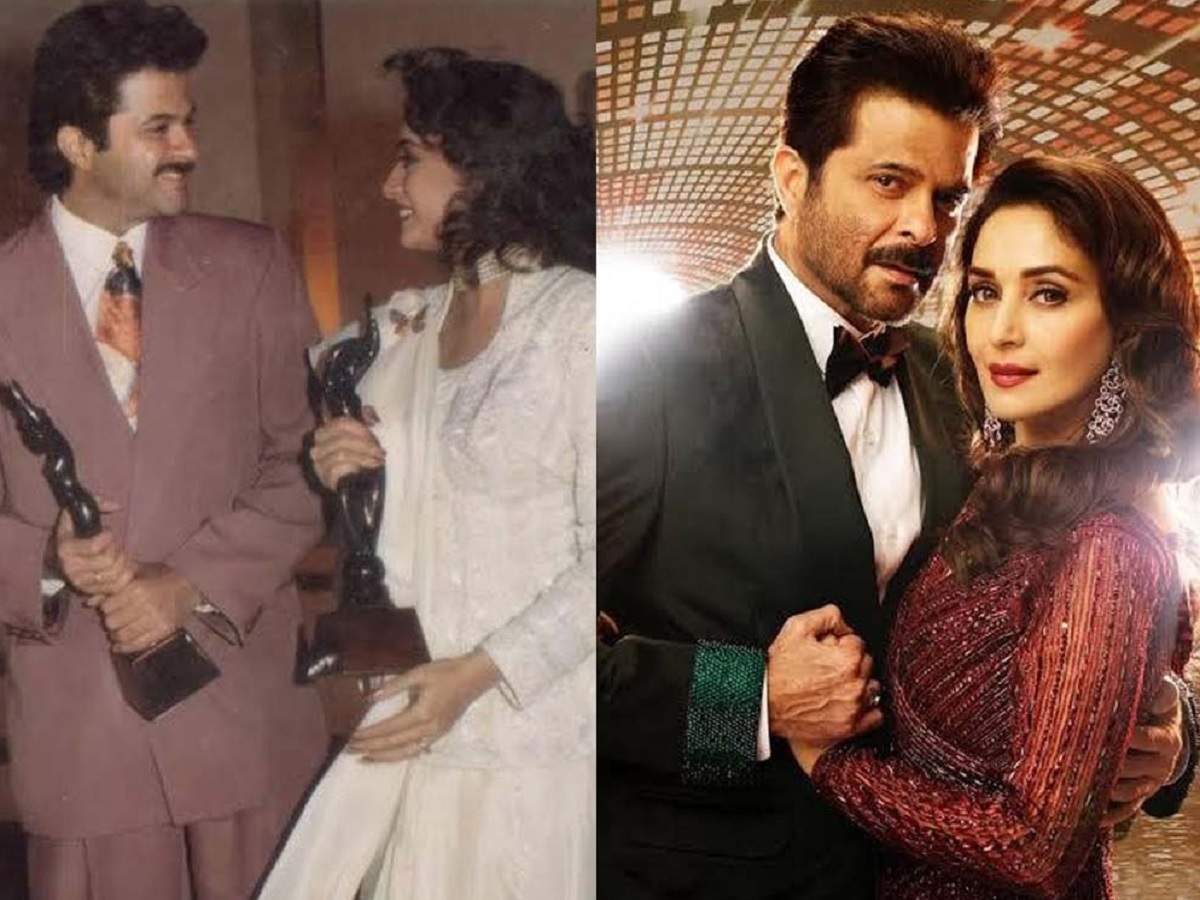 Anil Kapoor shares a then and now picture with Madhuri Dixit marking 27 years of 'Beta'