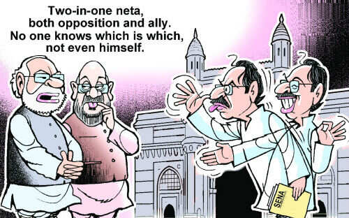 2. BJP-Shiv Sena relationship status: It’s complicated