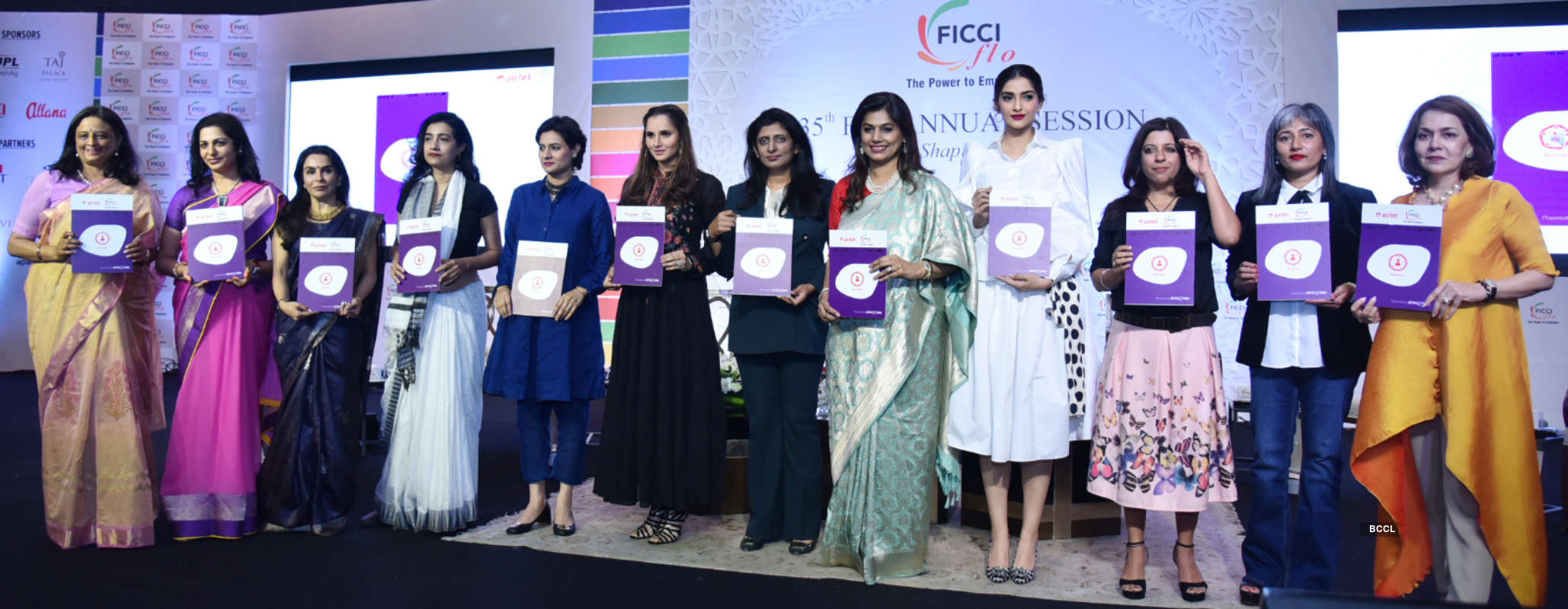 Sonam Kapoor and Sania Mirza grace the FICCI FLO event