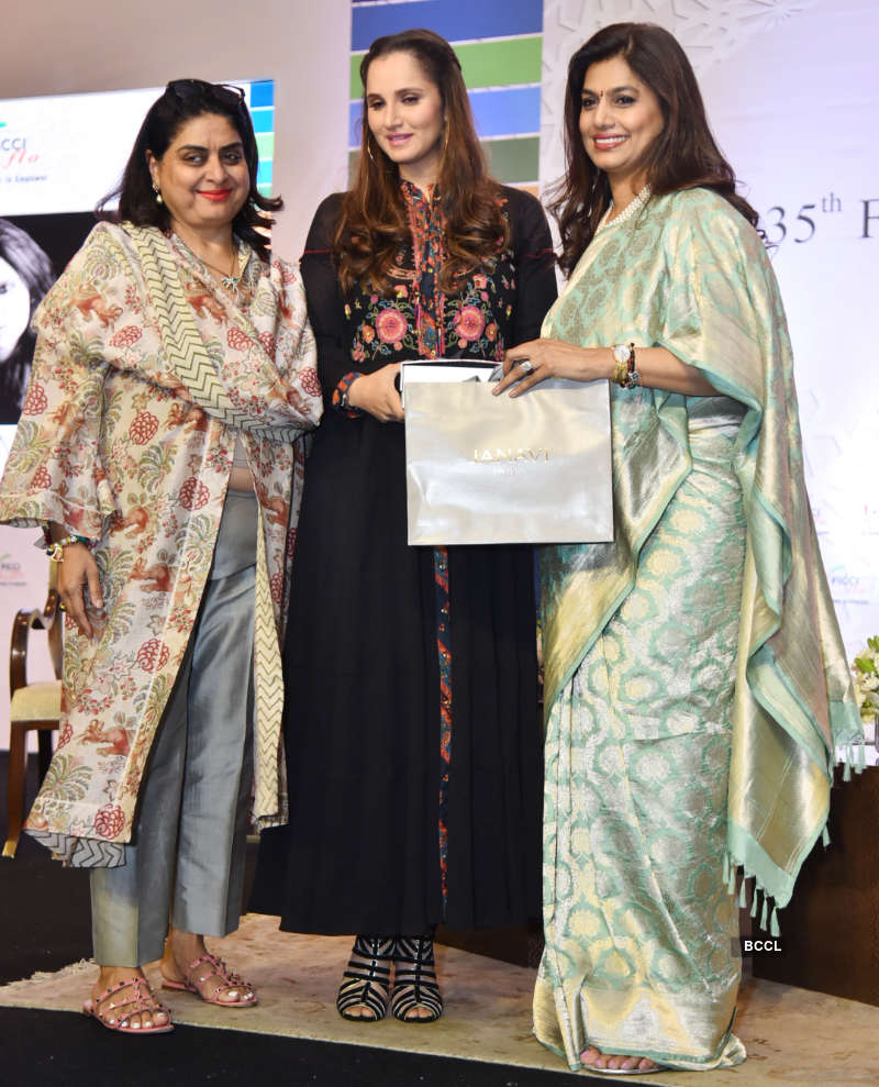 Sonam Kapoor and Sania Mirza grace the FICCI FLO event