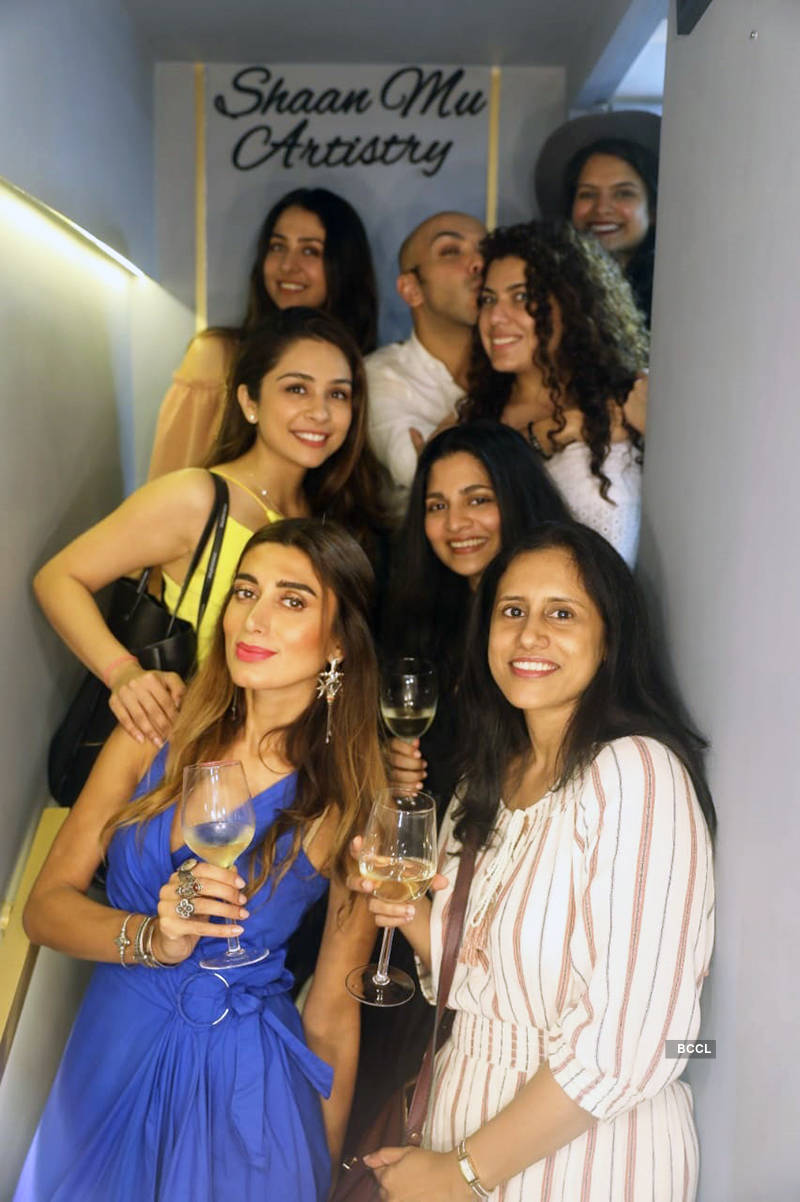 Candid pictures from Shaan Muttathil’s make-up studio launch