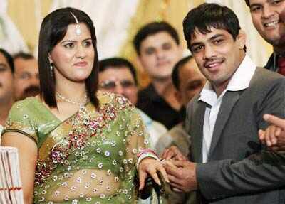 Sushil Kumar's ring ceremony