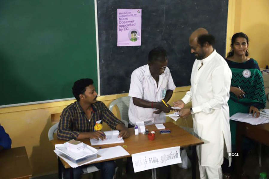 Lok Sabha Elections 2019: Rajinikanth, Shruti Haasan, Suriya, Ajith & others cast their vote
