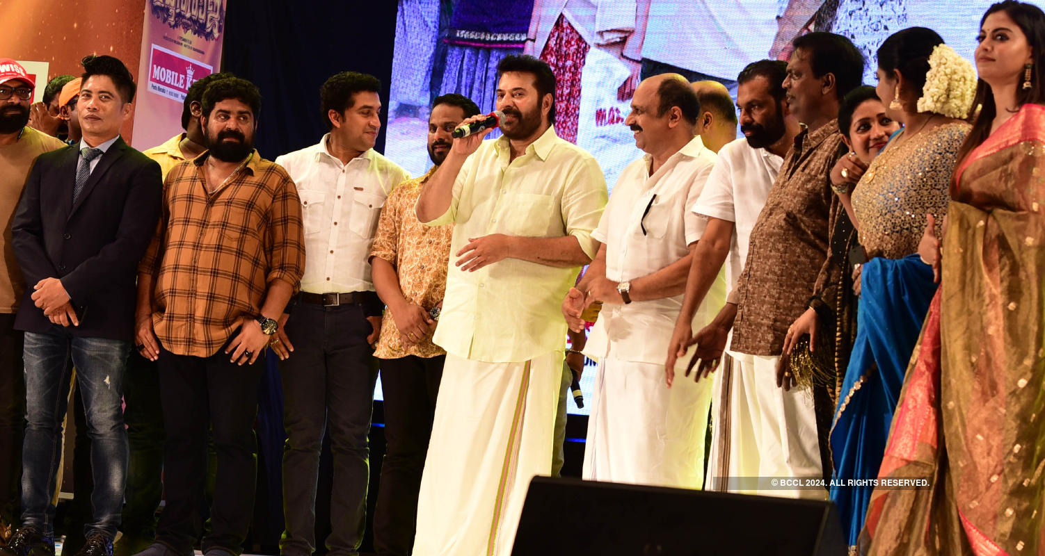 Actor Mammootty's movie 'Madhura Raja' pre-launch turns out to be a starry affair