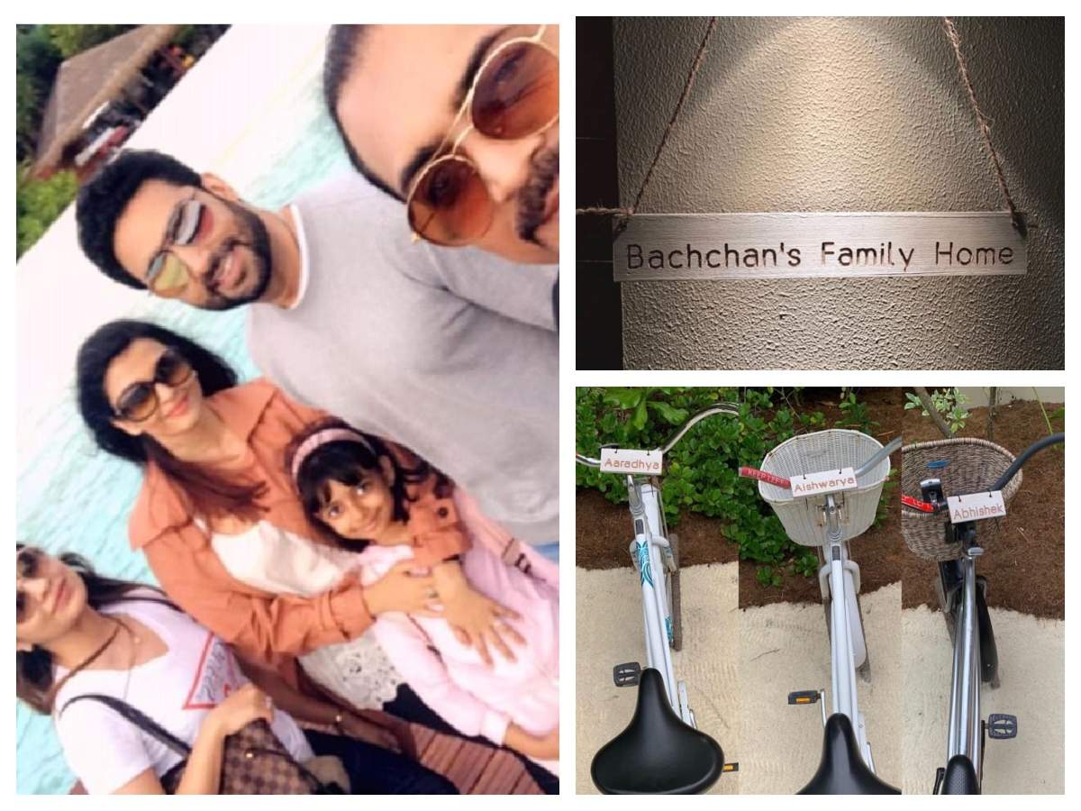 ​Abhishek Bachchan shares cute photos from a family getaway with Aishwarya and Aaradhya
