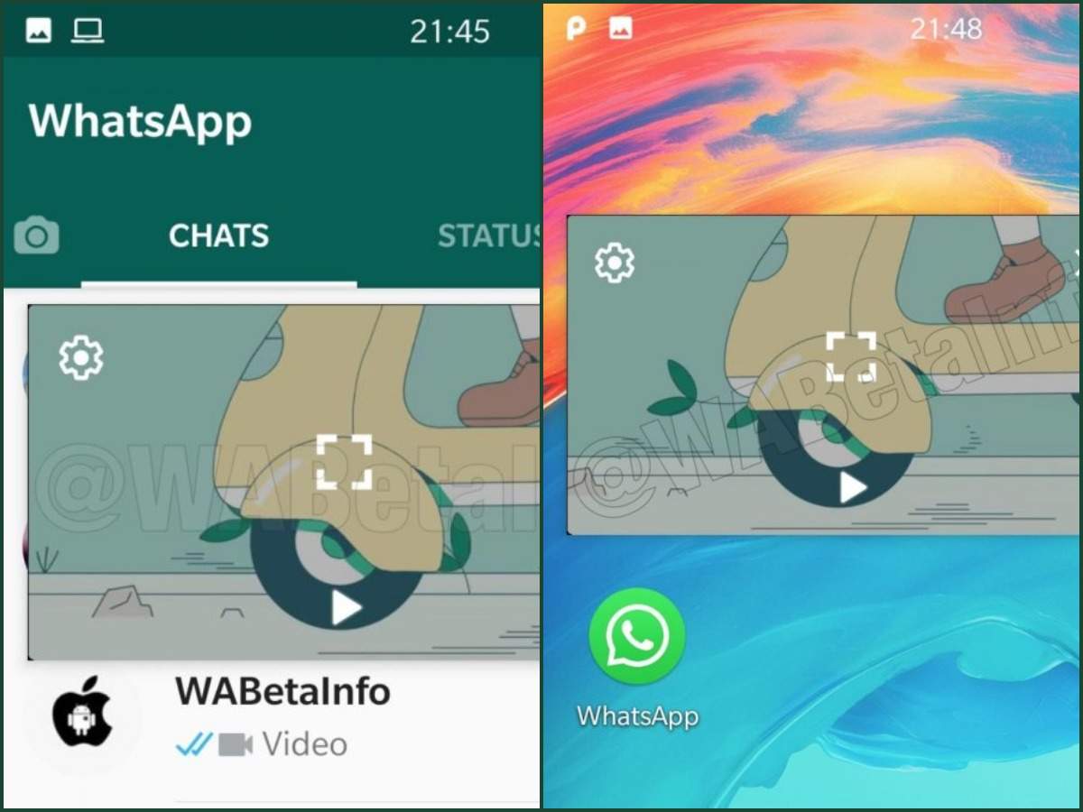 Using multiple apps for videos within WhatsApp