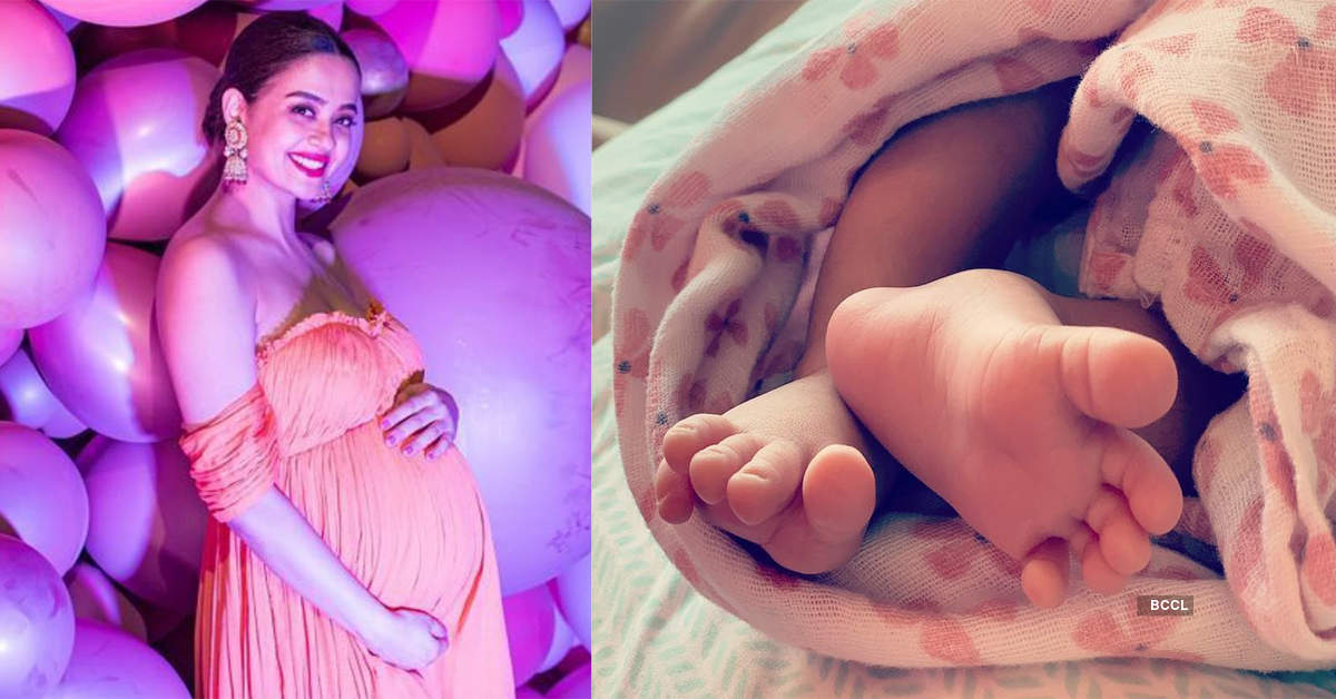 Surveen Chawla blessed with a baby girl, shares first glimpse of the newborn