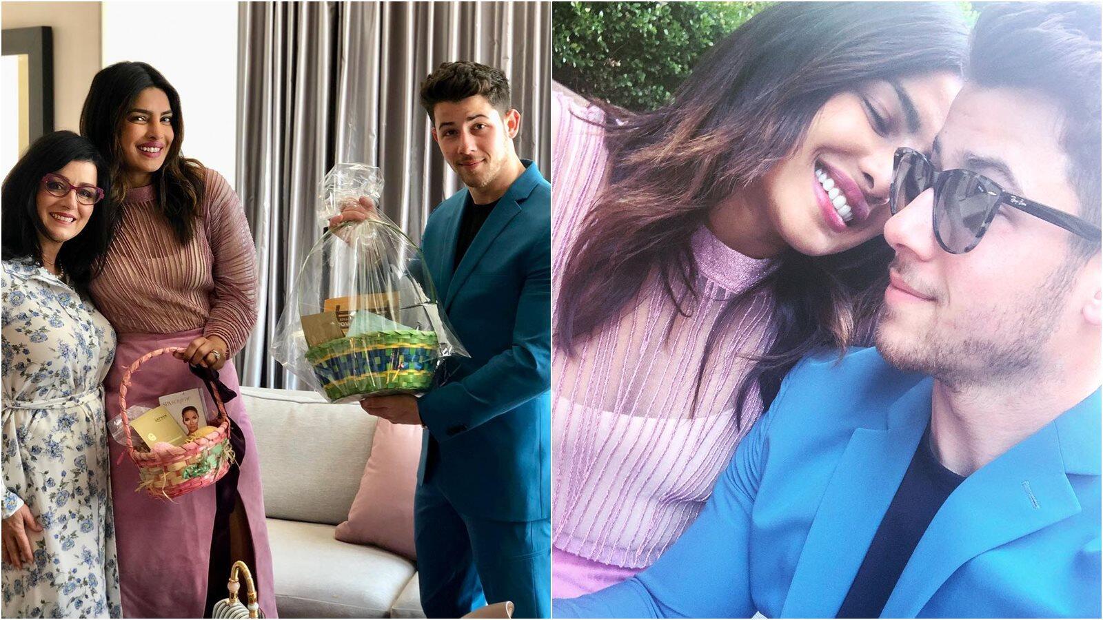 Priyanka Chopra and Nick Jonas rock summer pastel hues as they