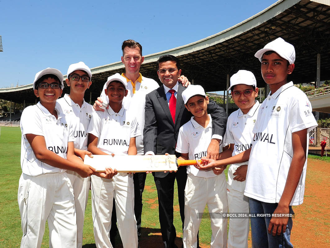 Brett Lee launches the Cricket Education Program