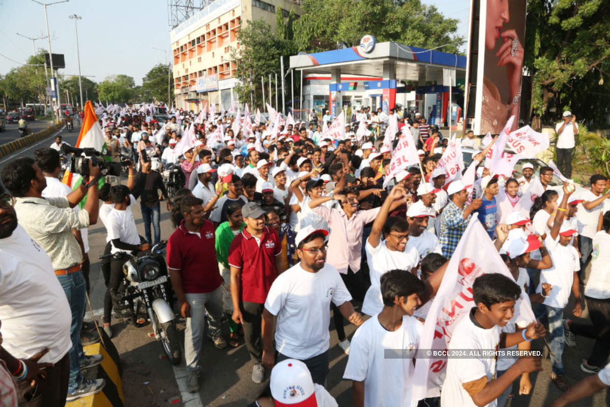 Hyderabadis participate in the 'Run For Jesus' event