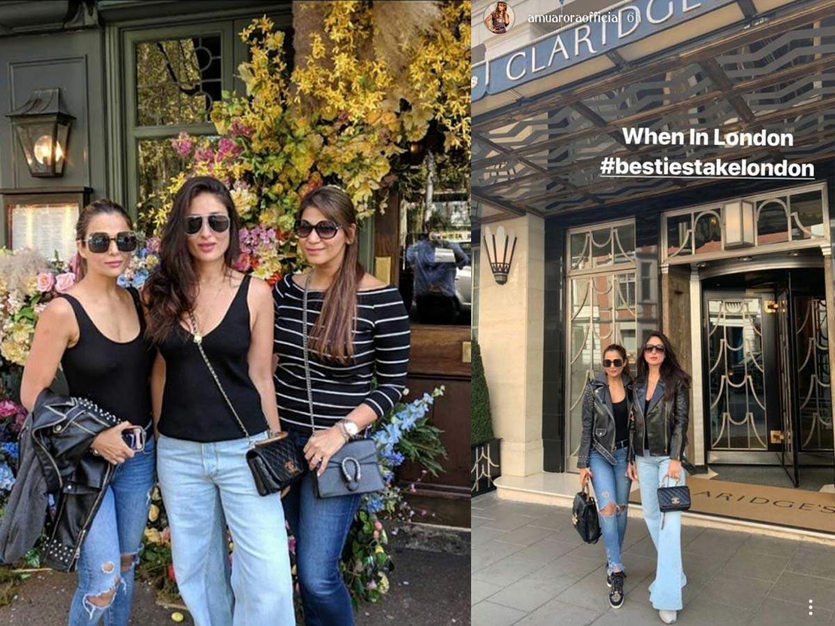 ​Photos: Kareena Kapoor Khan and Amrita Arora take on London in style