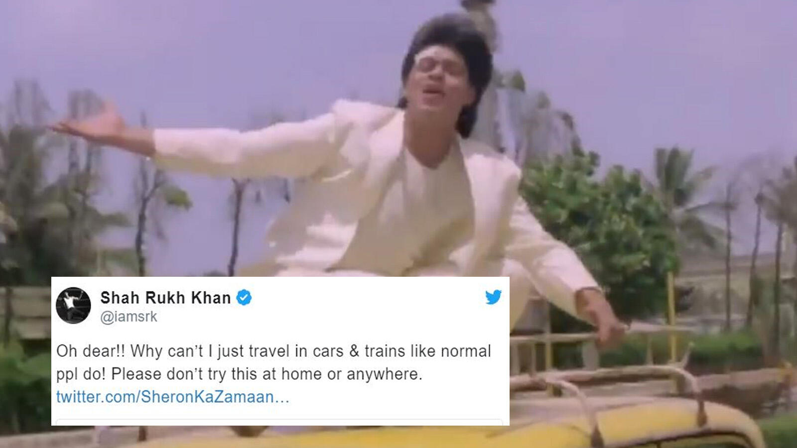 Shah Rukh Khan's hilarious reply to fan who posted song from 'Anjaam'