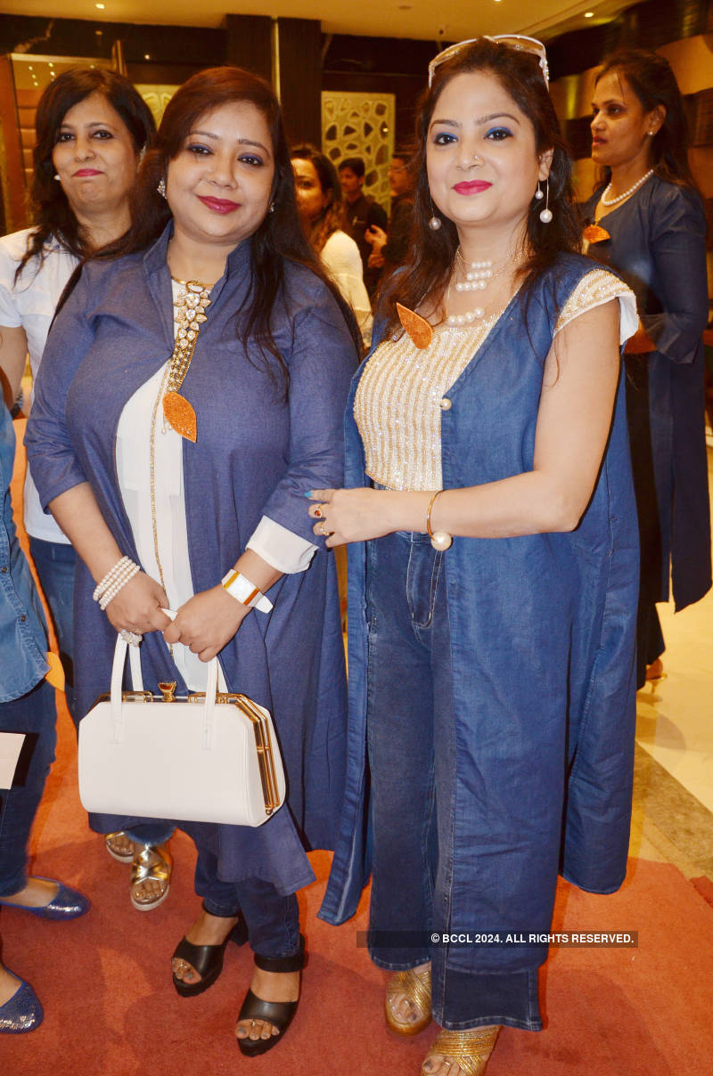A denim and pearl theme party for Kanpur ladies