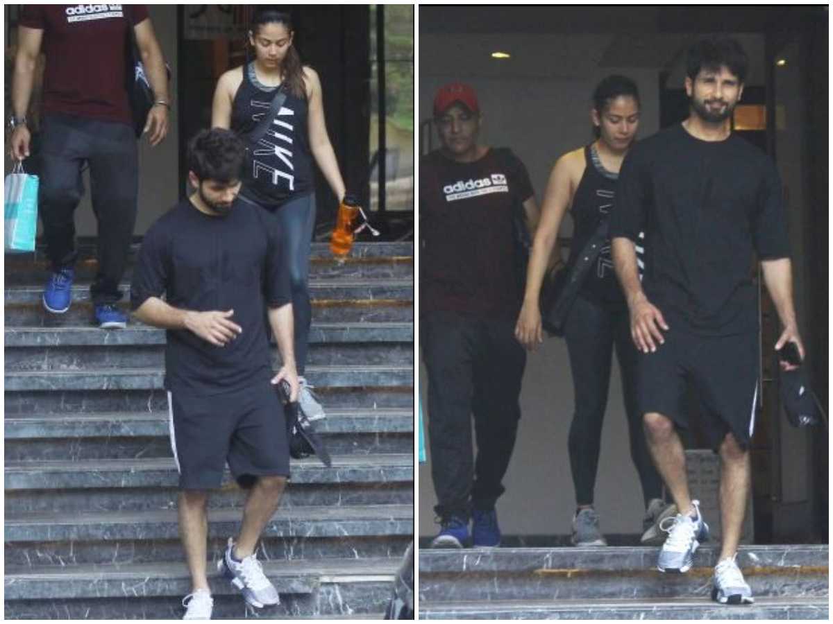​Photo: Shahid Kapoor and Mira Rajput hit the gym together