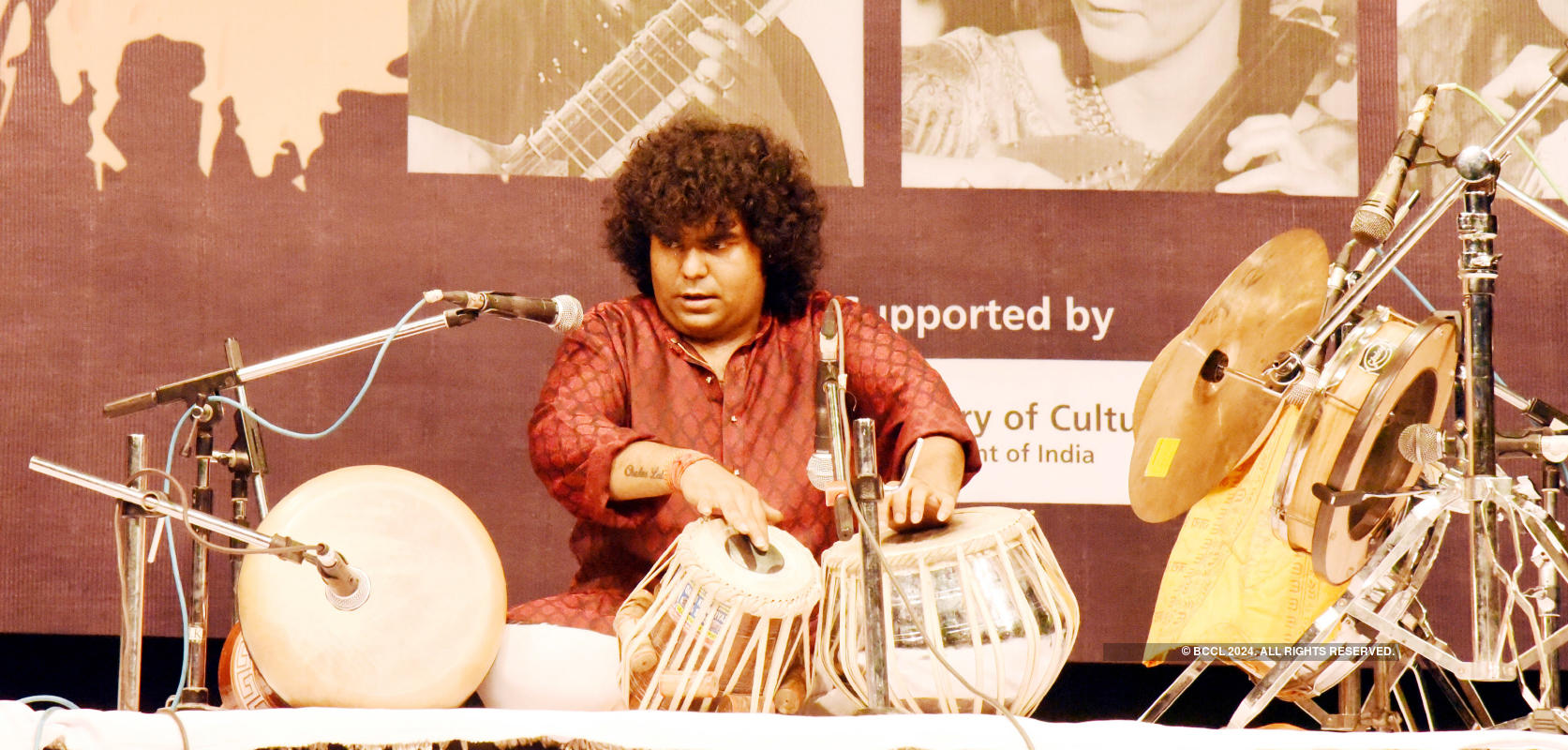 Music lovers enjoy at an Indian Classical Music concert