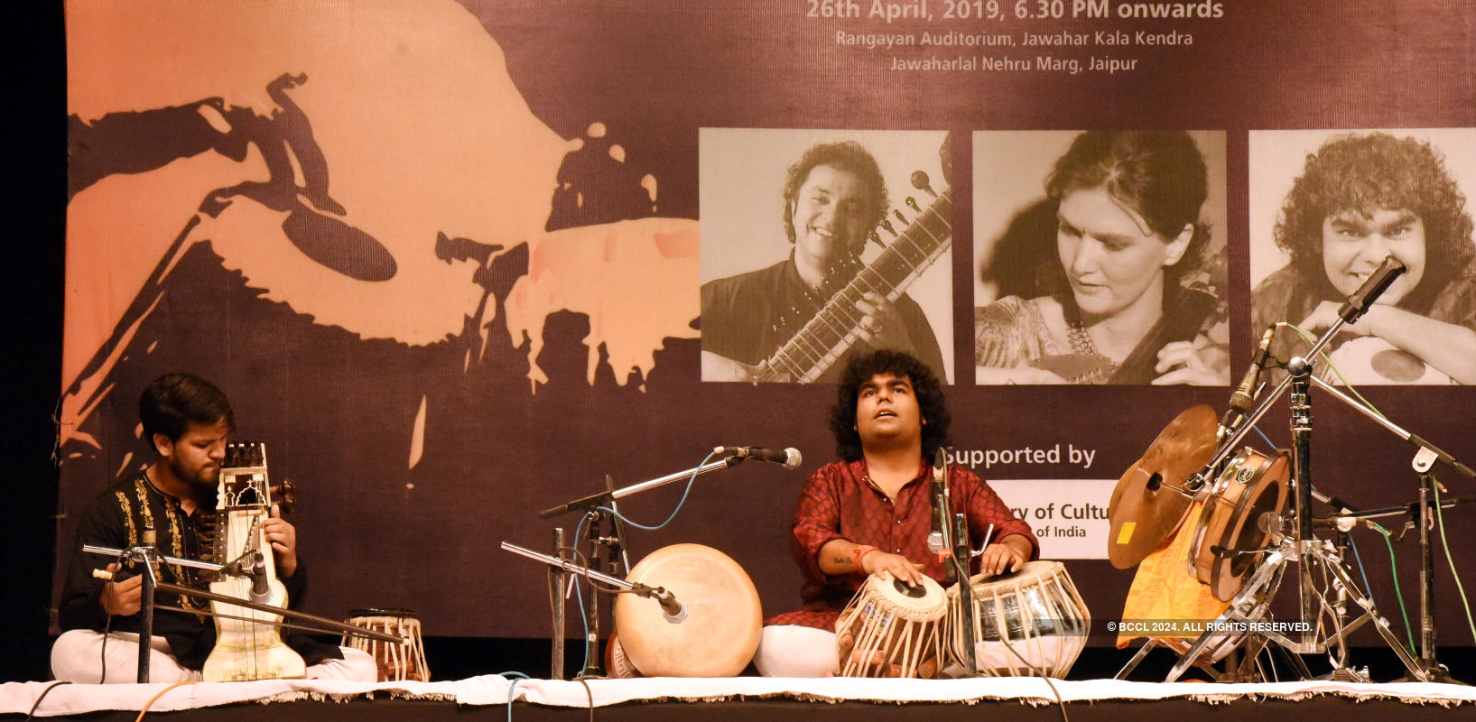 Music lovers enjoy at an Indian Classical Music concert