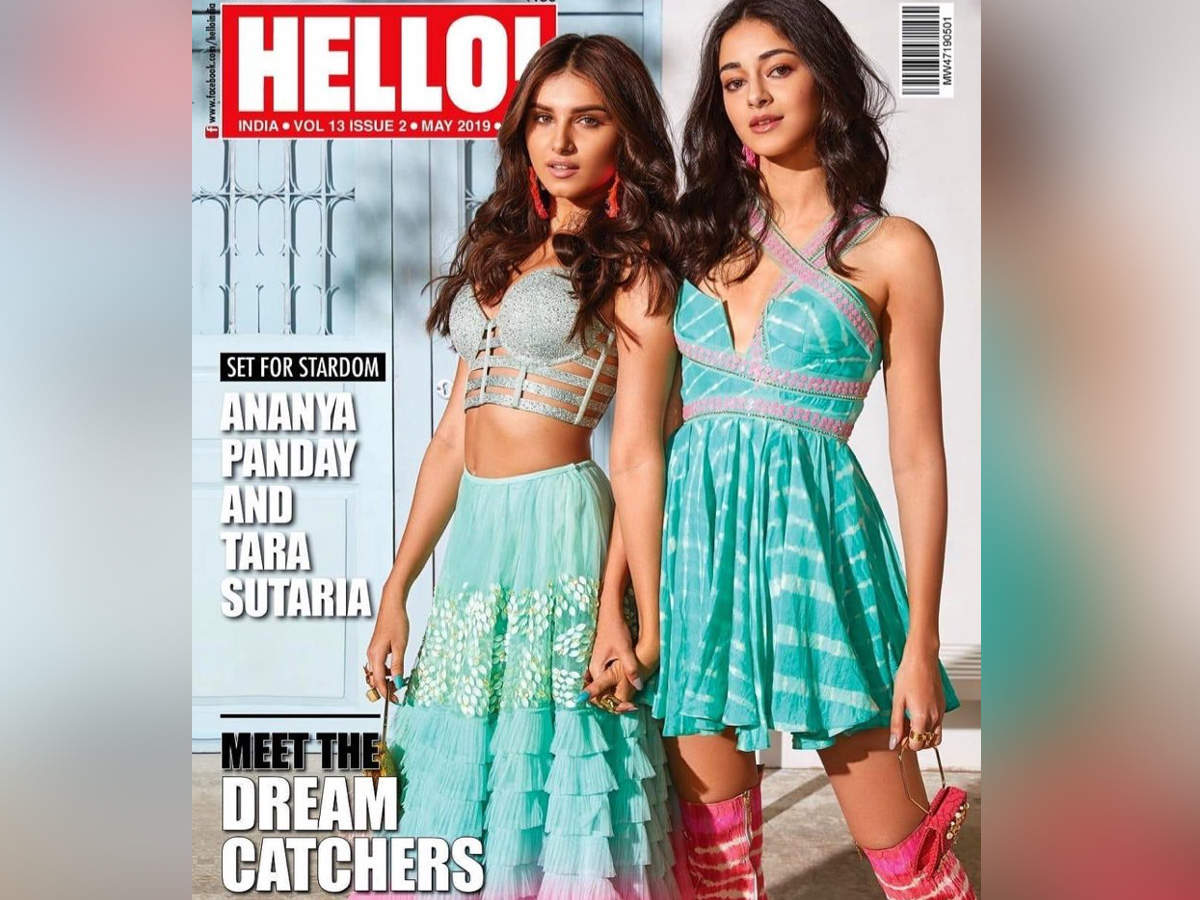Photo: Ananya Panday and Tara Sutaria look mesmerising on the cover of Hello magazine