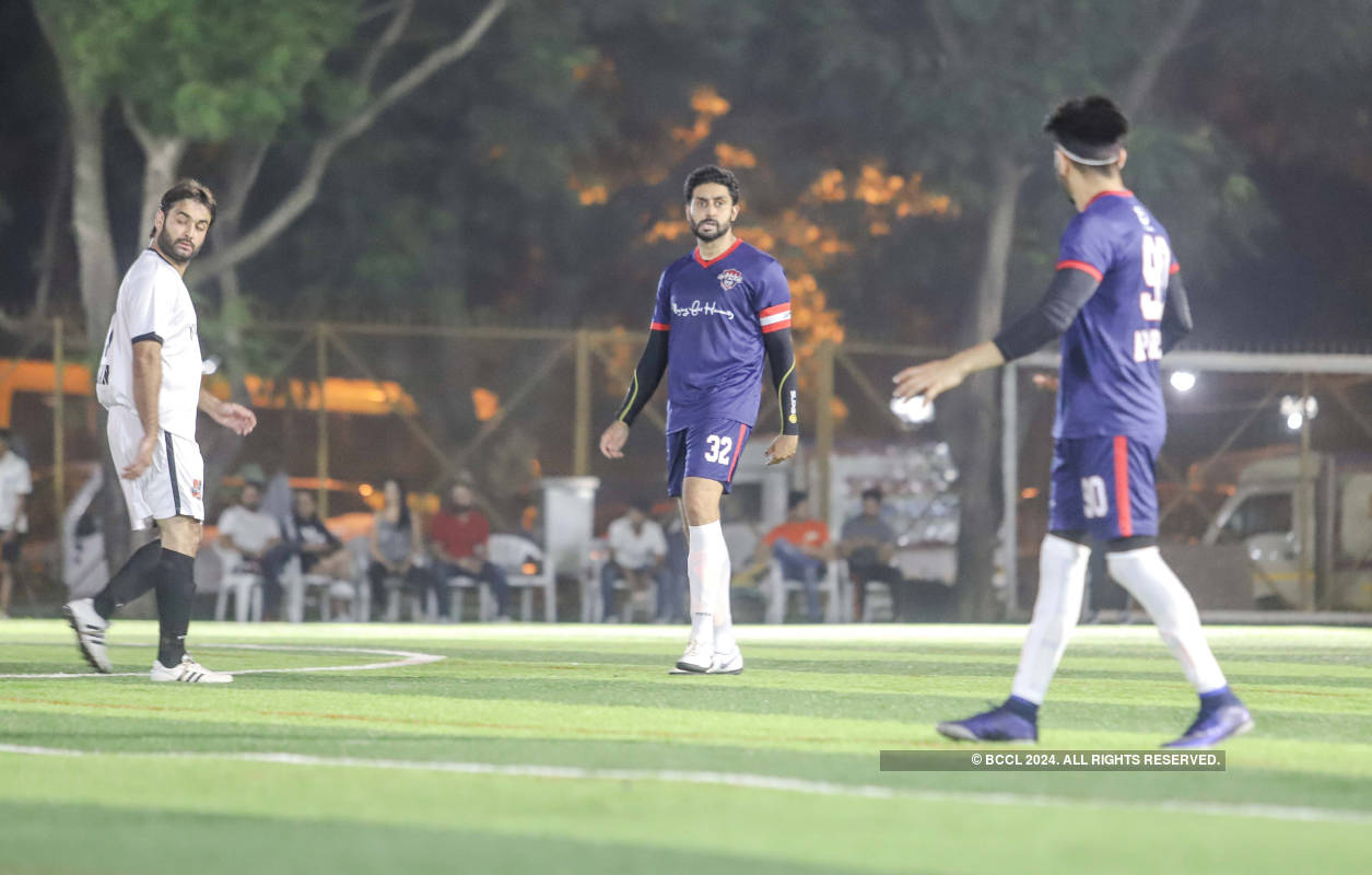 Celebs play football for a cause