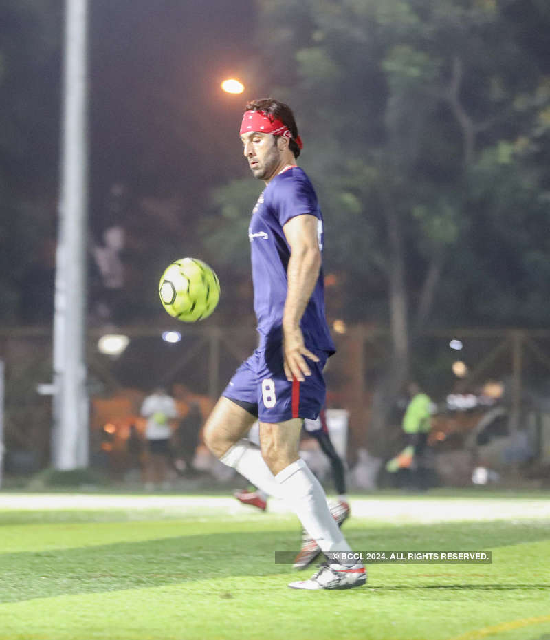 Celebs play football for a cause
