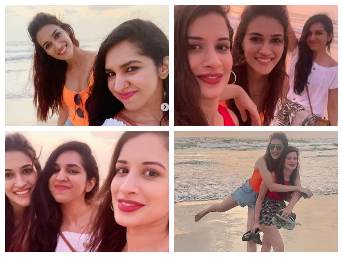 Photos: Kriti Sanon turns into a beach baby with her girl gang in Goa