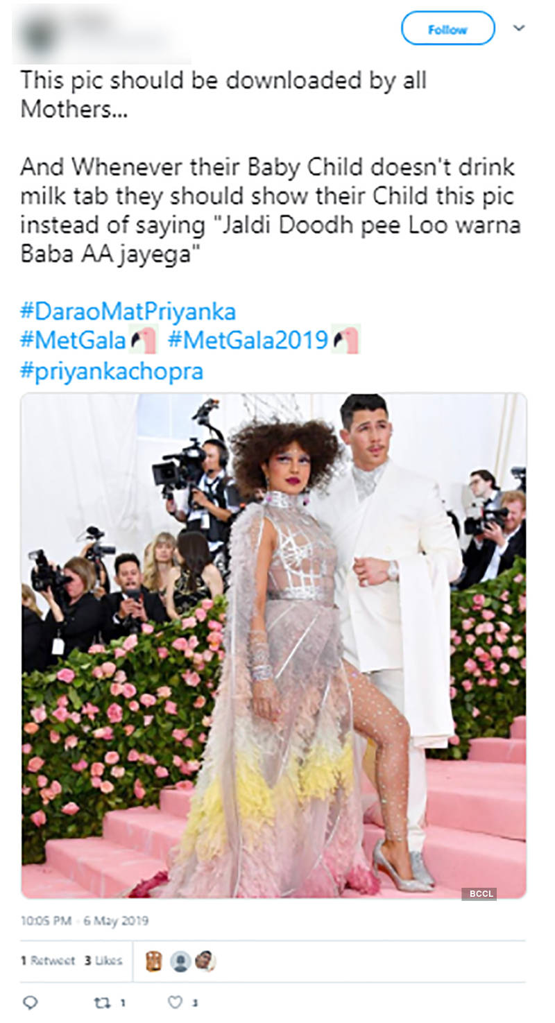 Priyanka Chopra gets brutally trolled for her 2019 Met Gala look