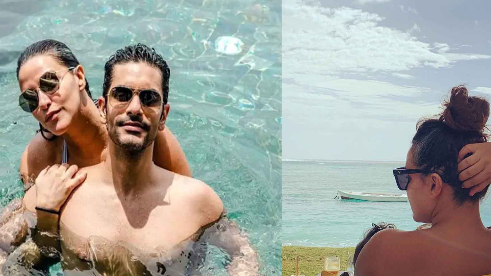   Neha Dhupia and Angad Bedi Celebrate Their First Wedding Anniversary in Mauritius 