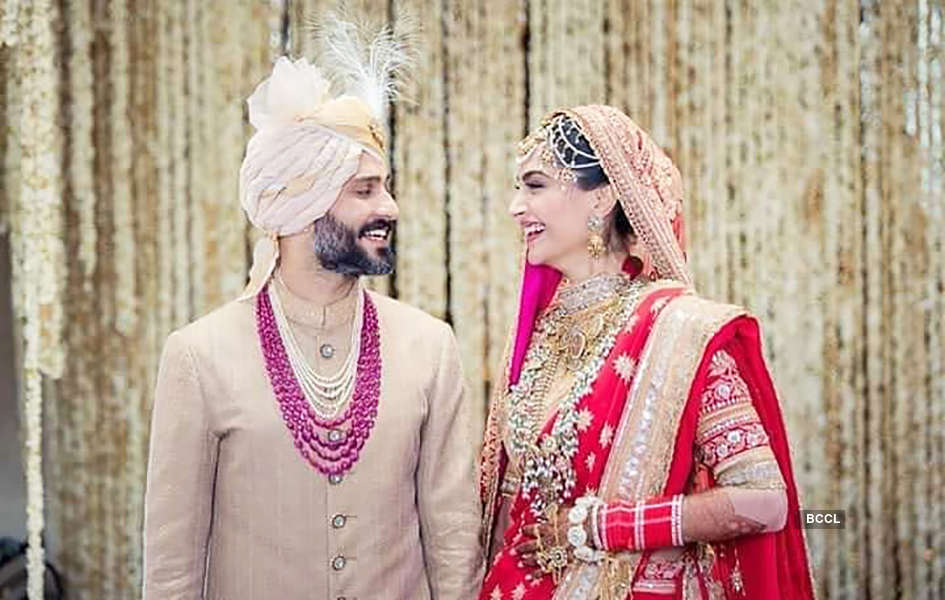 A look back at best wedding pictures of Sonam Kapoor & Anand Ahuja on their anniversary