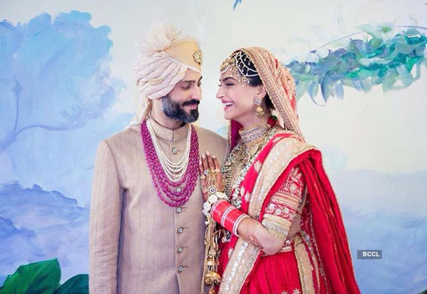 A look back at best wedding pictures of Sonam Kapoor & Anand Ahuja on their anniversary