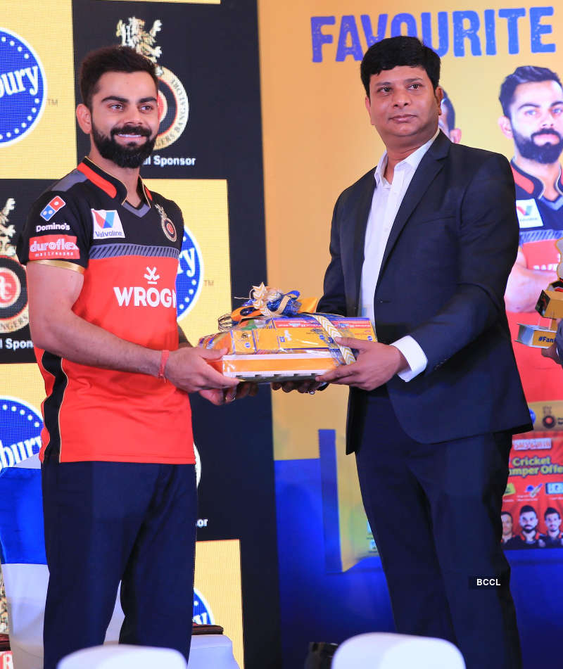 'Royal Challengers Bangalore' players attend an event