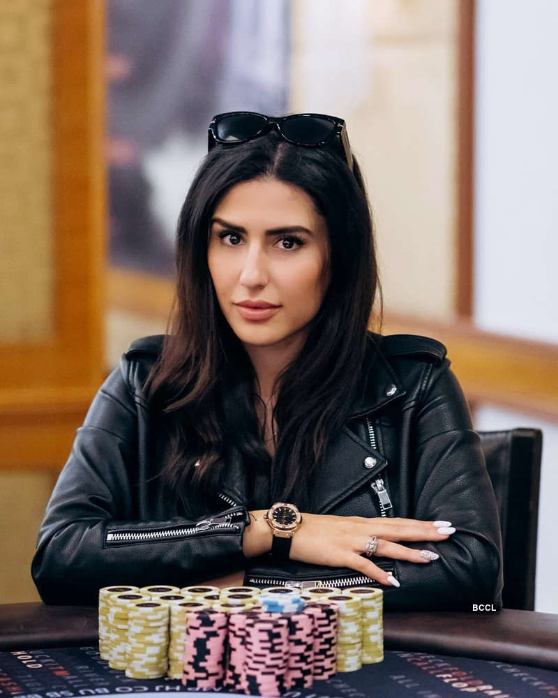 Iranian beauty queen Melika Razavi chases the poker game around the world