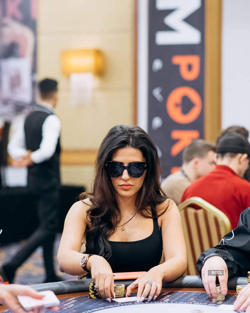 Iranian beauty queen Melika Razavi chases the poker game around the world